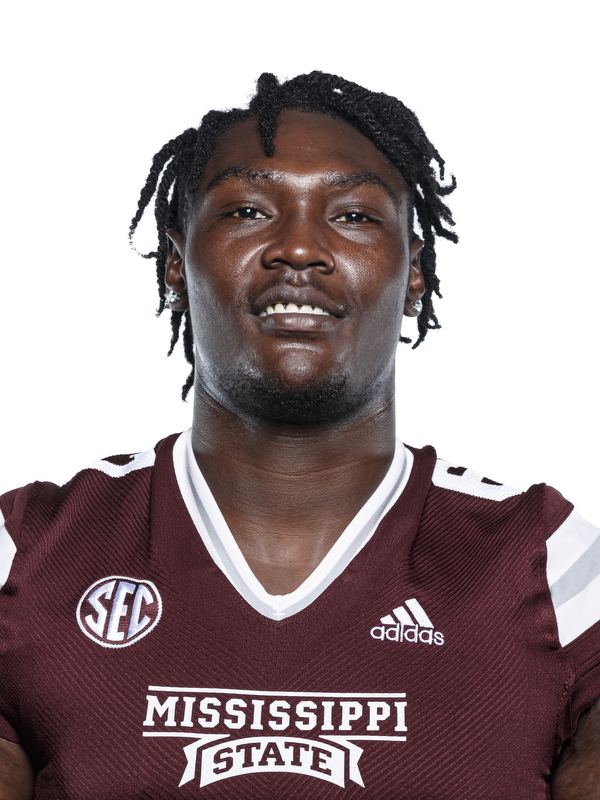 STARKVILLE, MS - JULY 22, 2020 - Mississippi State Offensive Lineman Charles Cross (#67) headshot taken during 2020 Football Production Days in the Palmeiro Center at Mississippi State University in Starkville, MS. Photo By Mitch Phillips